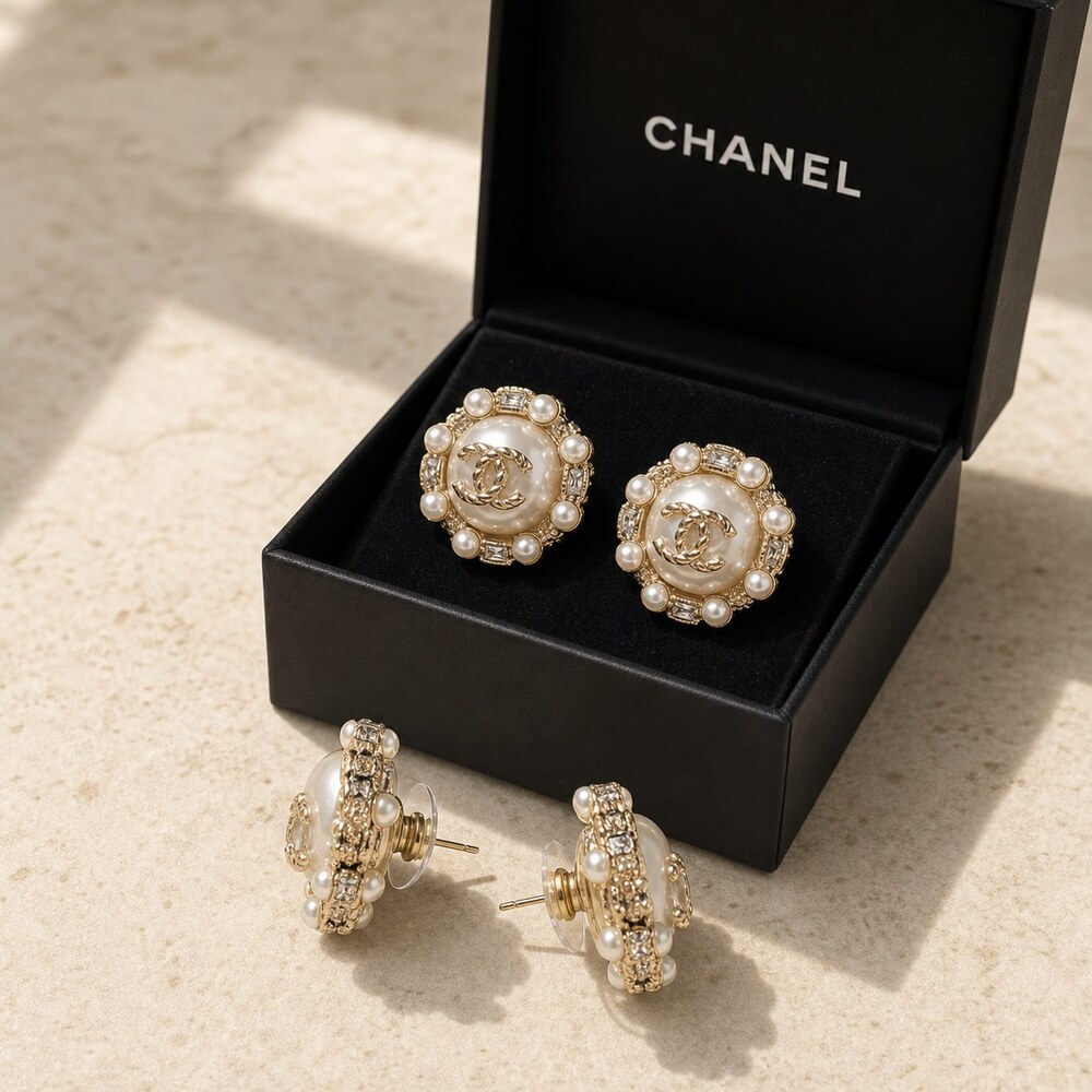 CHANEL Classic Parisian Earrings Style 41 | New with Box - Picture 6 of 9